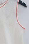 BASERANGE Linen vest BAS-TODY-SL-SU24-UNDYED